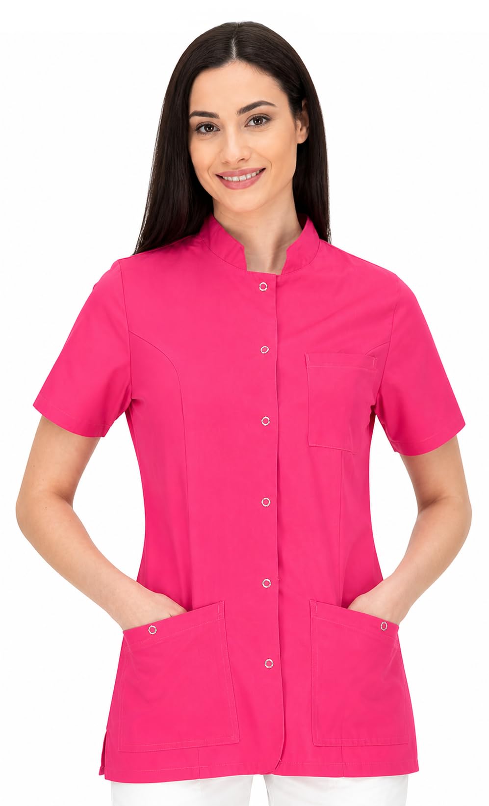 b-well-basics-lisa-blouse-m-dicale-femme-bleue-3-poches image 6