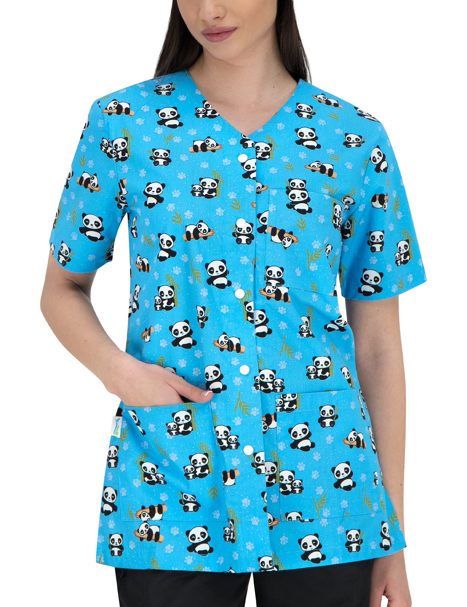 b-well-carina-blouse-m-dicale-taille-l-boutons-pression image 6