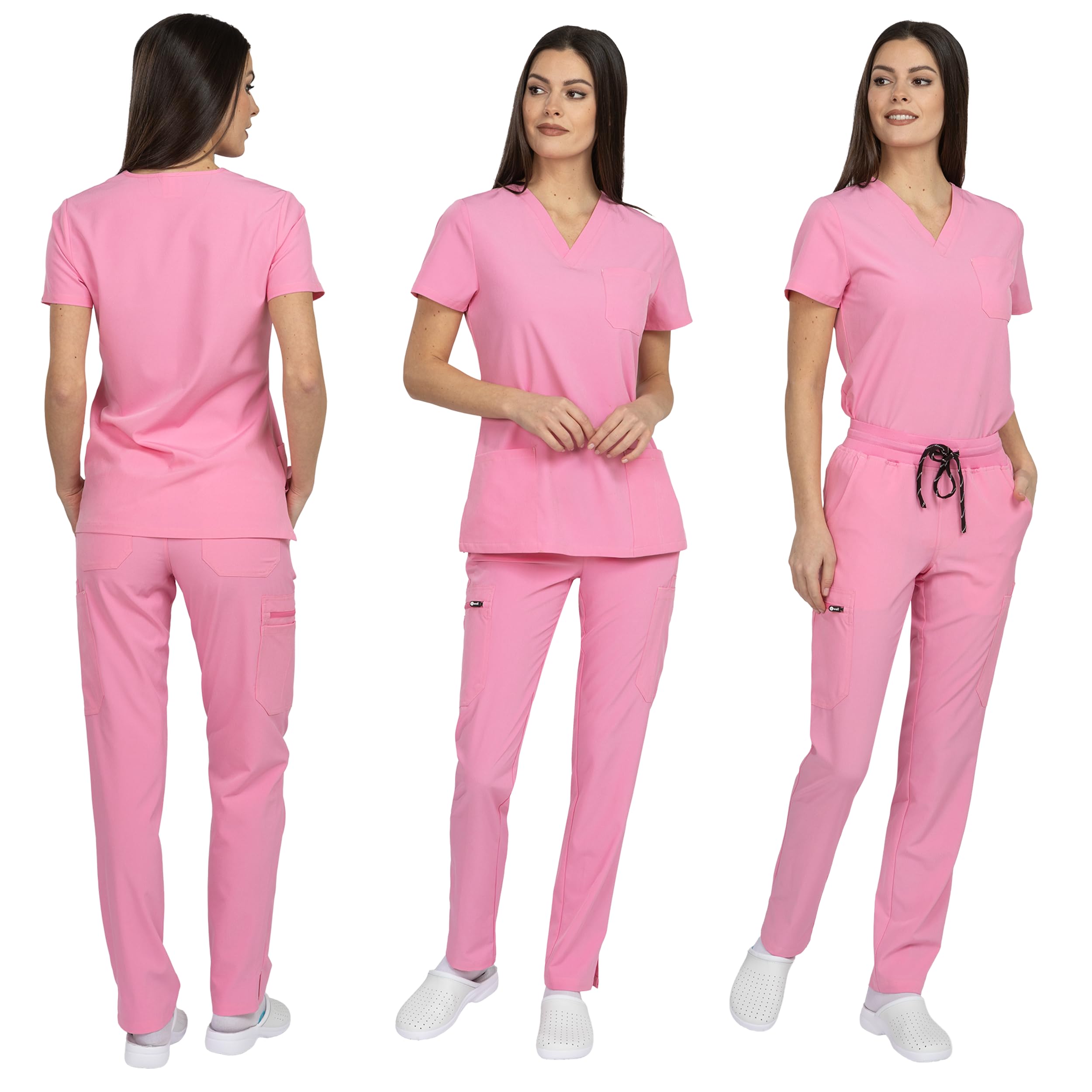 b-well-bella-ensemble-m-dical-femme-stretch-haut-pantalon image 3