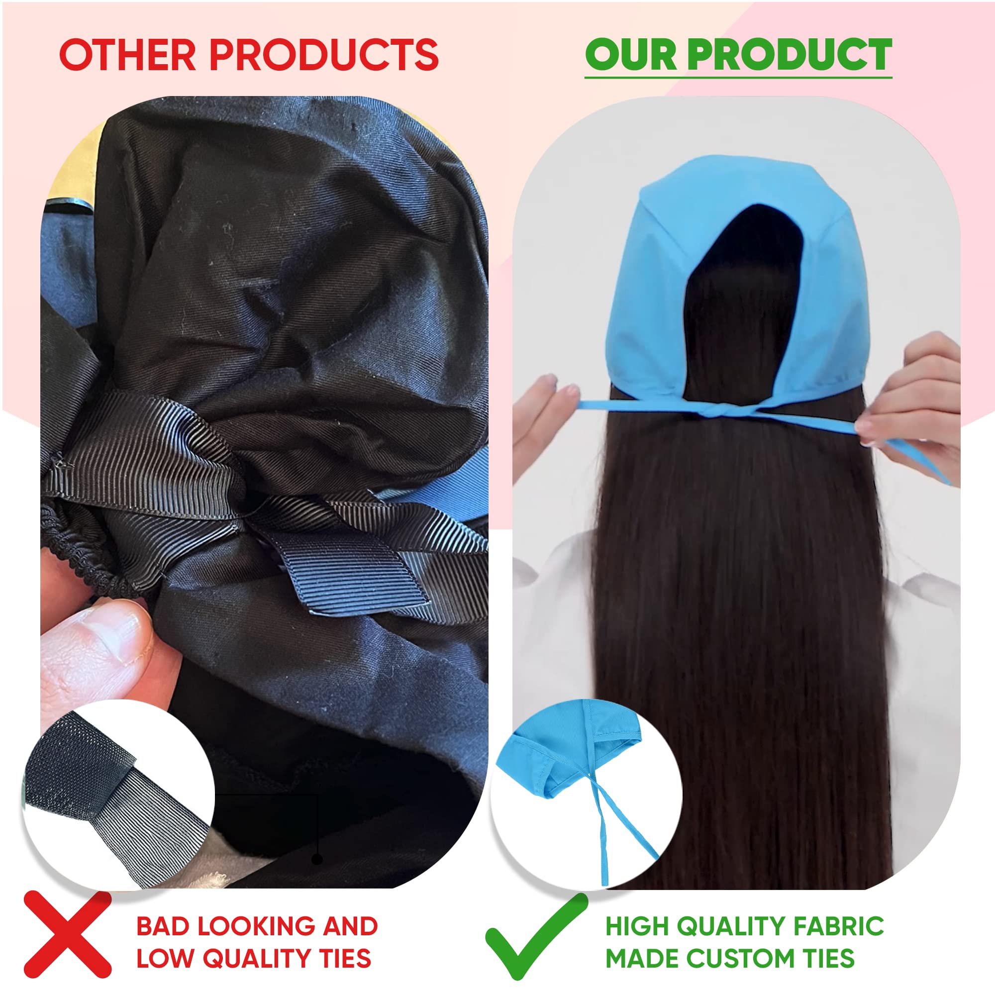 b-well-scrub-caps-calot-chirurgical-c-ur-rouge-taille-unique image 6