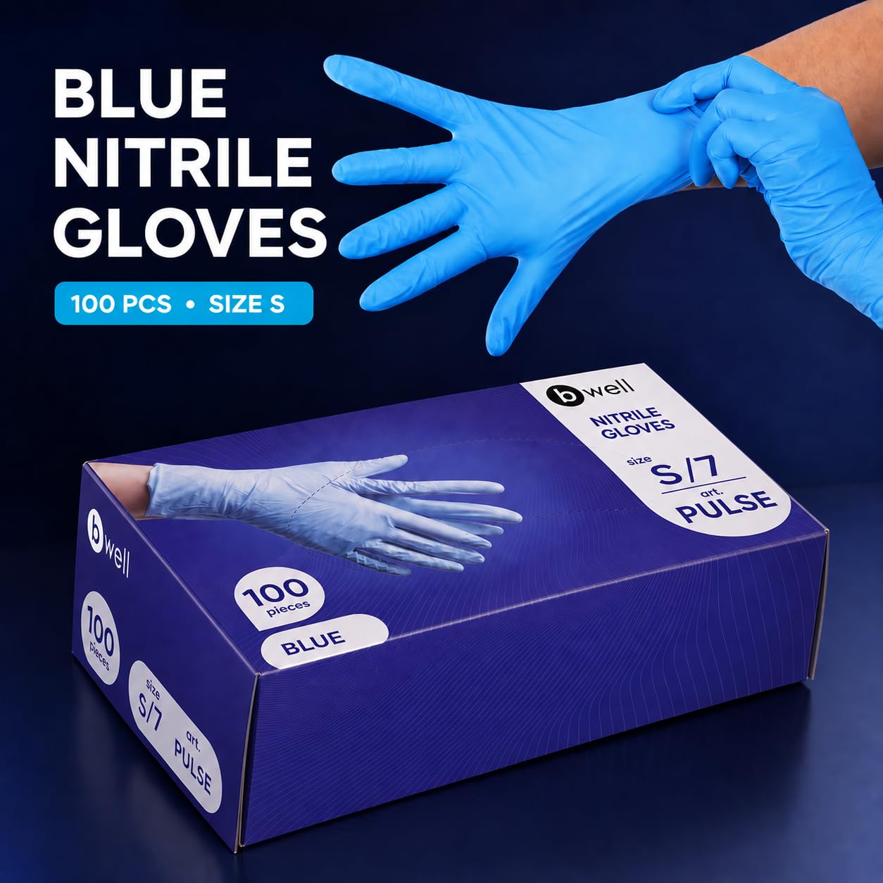 b-well-pulse-gants-nitrile-jetables-s-bo-te-100-sans-latex image 6