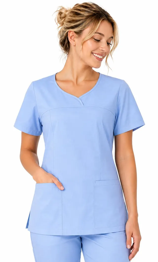 b-well-ines-blouse-m-dicale-femme-col-v-2-poches image 1