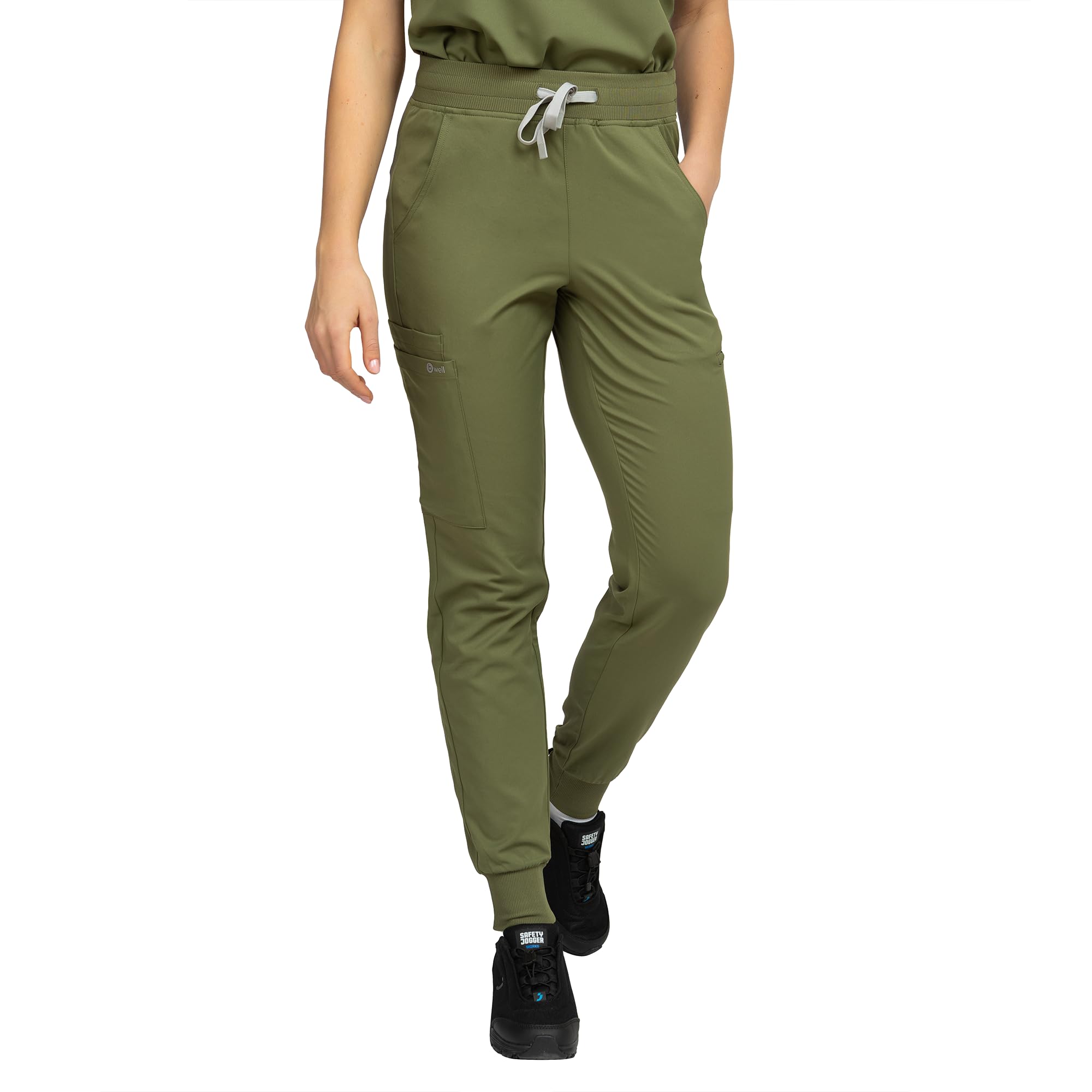 b-well-aurelia-pantalon-m-dical-jogging-aubergine-6-poches image 1