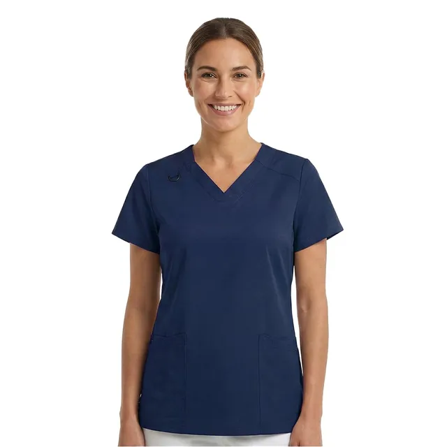 b-well-angelica-tunique-m-dicale-femme-noir-col-v image 1