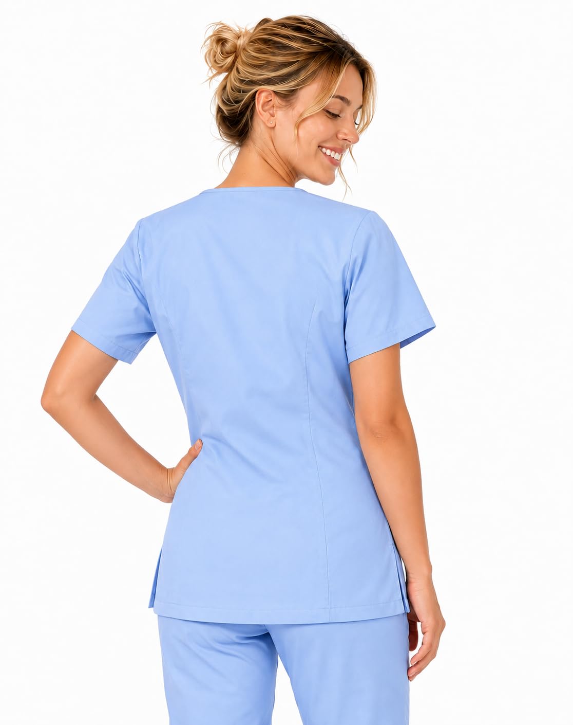b-well-ines-blouse-m-dicale-femme-col-v-2-poches image 2