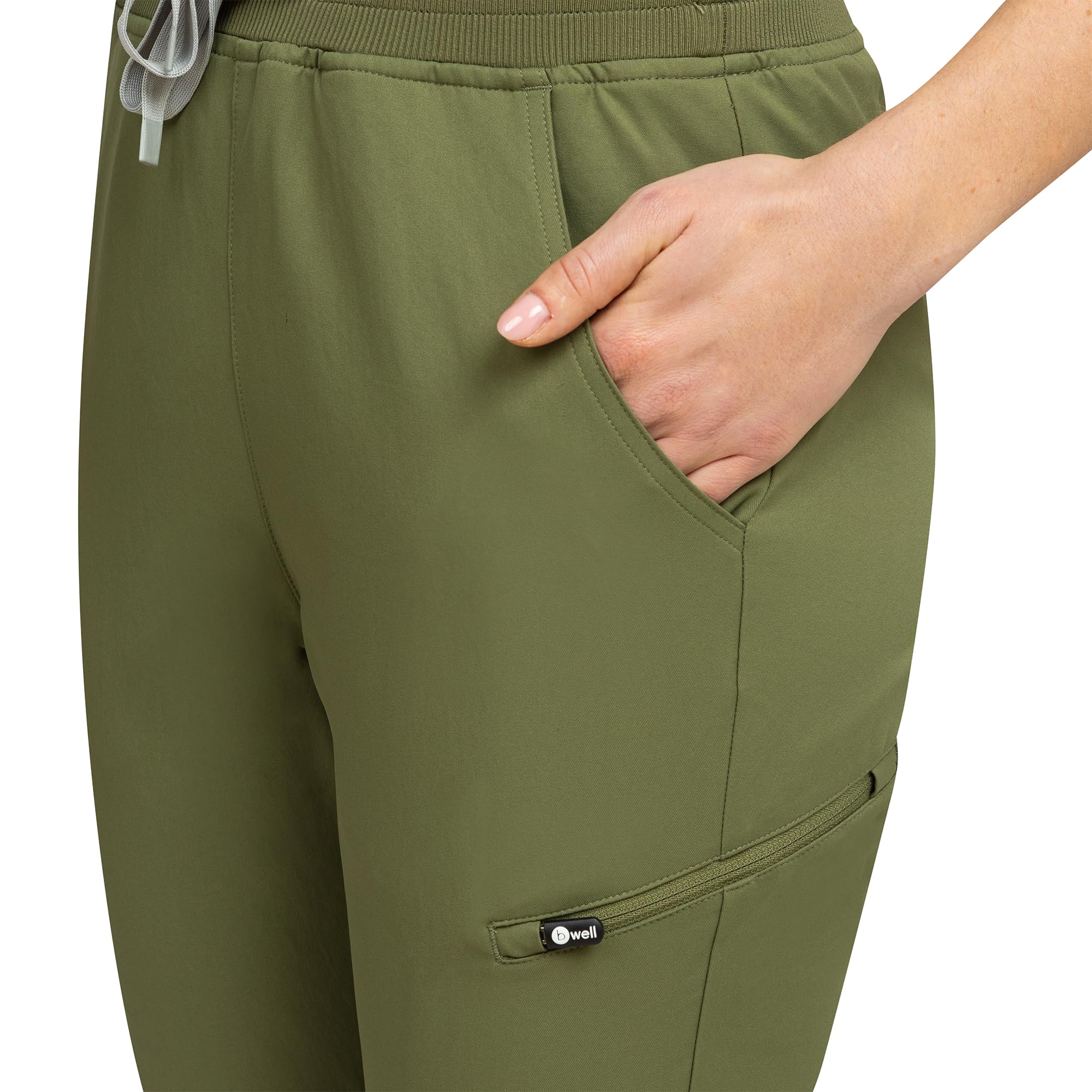b-well-aurelia-pantalon-m-dical-jogging-aubergine-6-poches image 4
