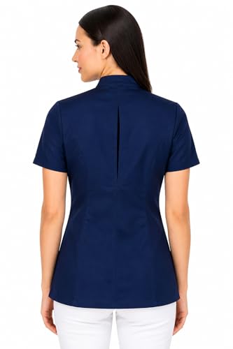 b-well-basics-lisa-blouse-m-dicale-femme-bleue-3-poches image 8