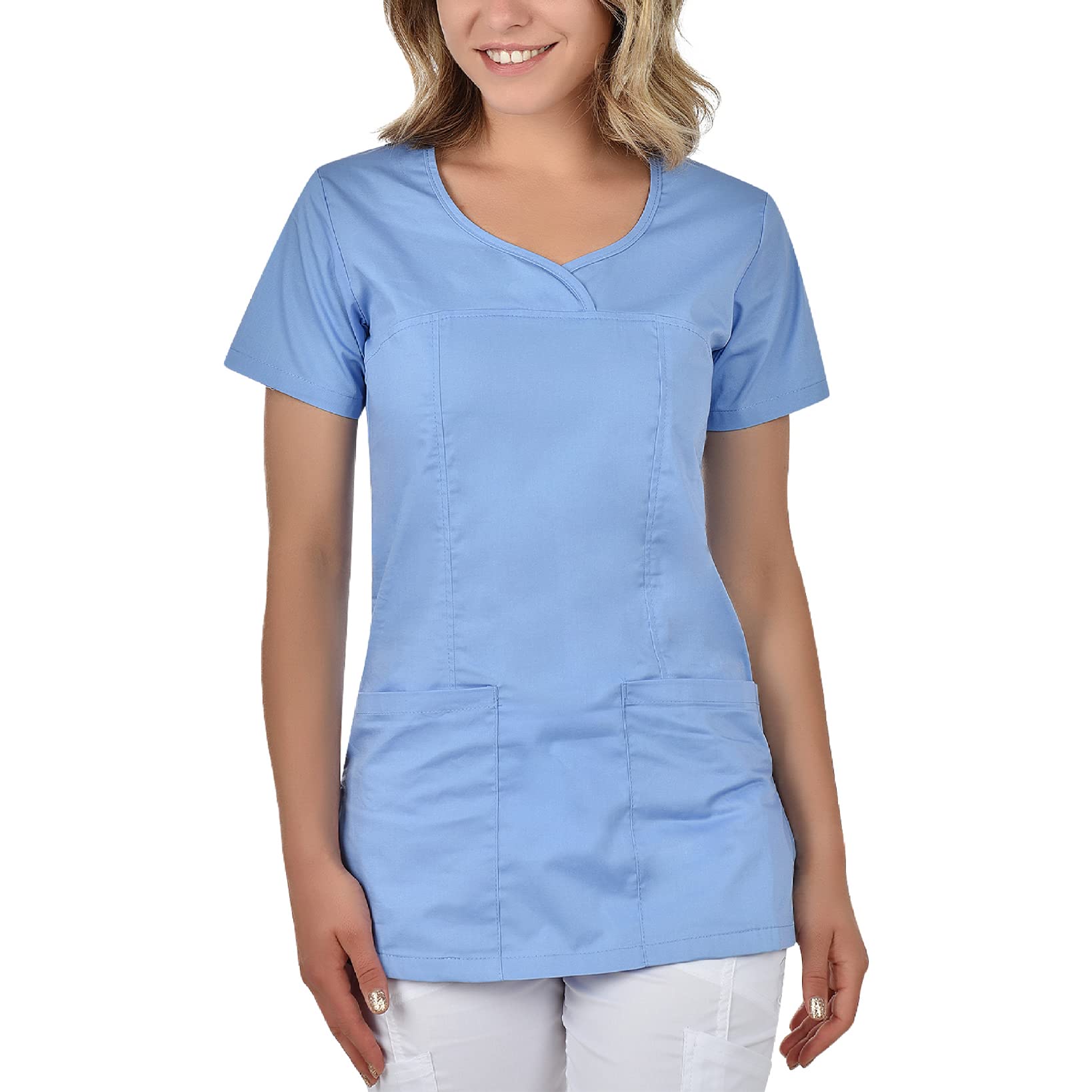 b-well-ines-blouse-m-dicale-femme-col-v-2-poches image 5