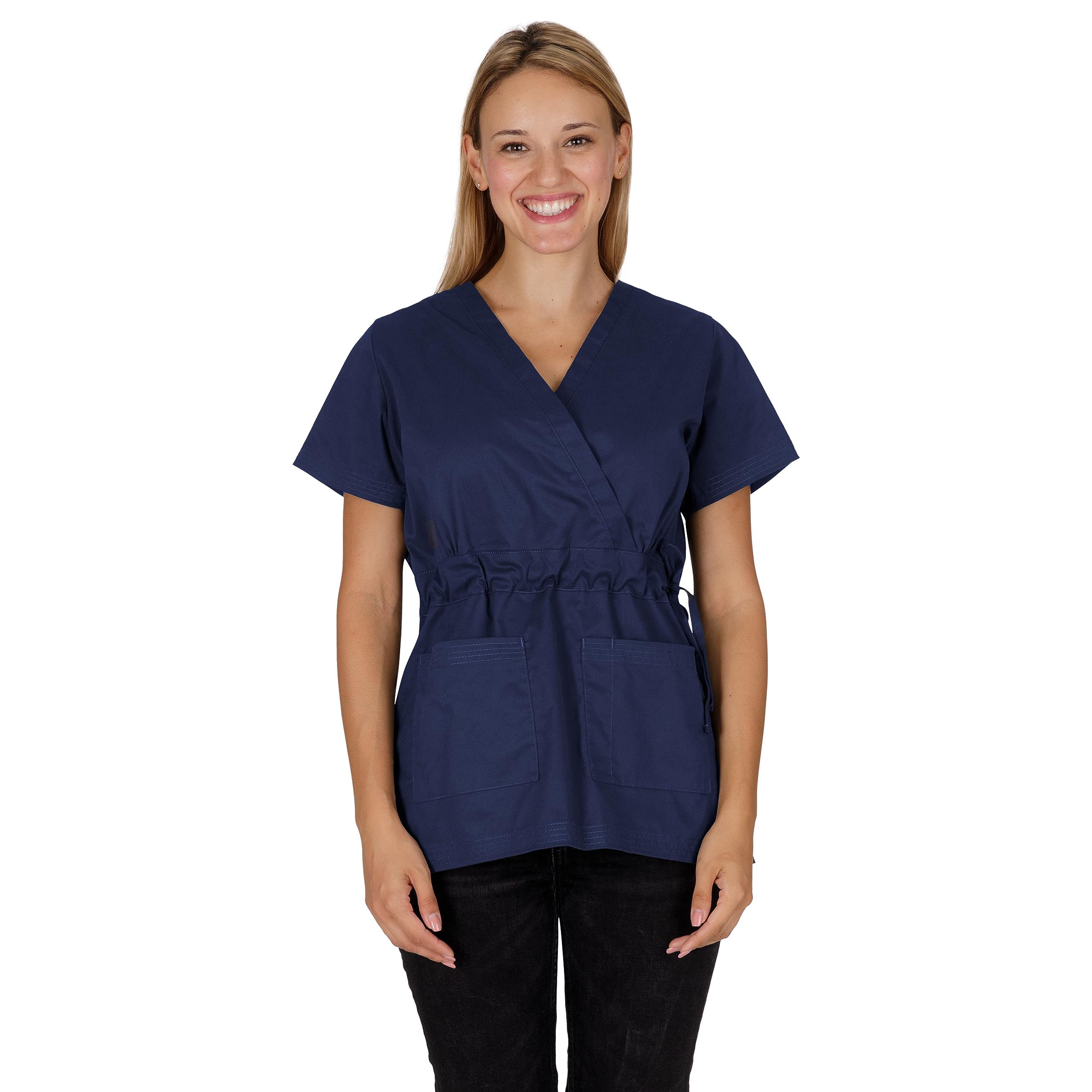 b-well-basics-laura-blouse-esth-ticienne-blanche-manches-courtes image 2
