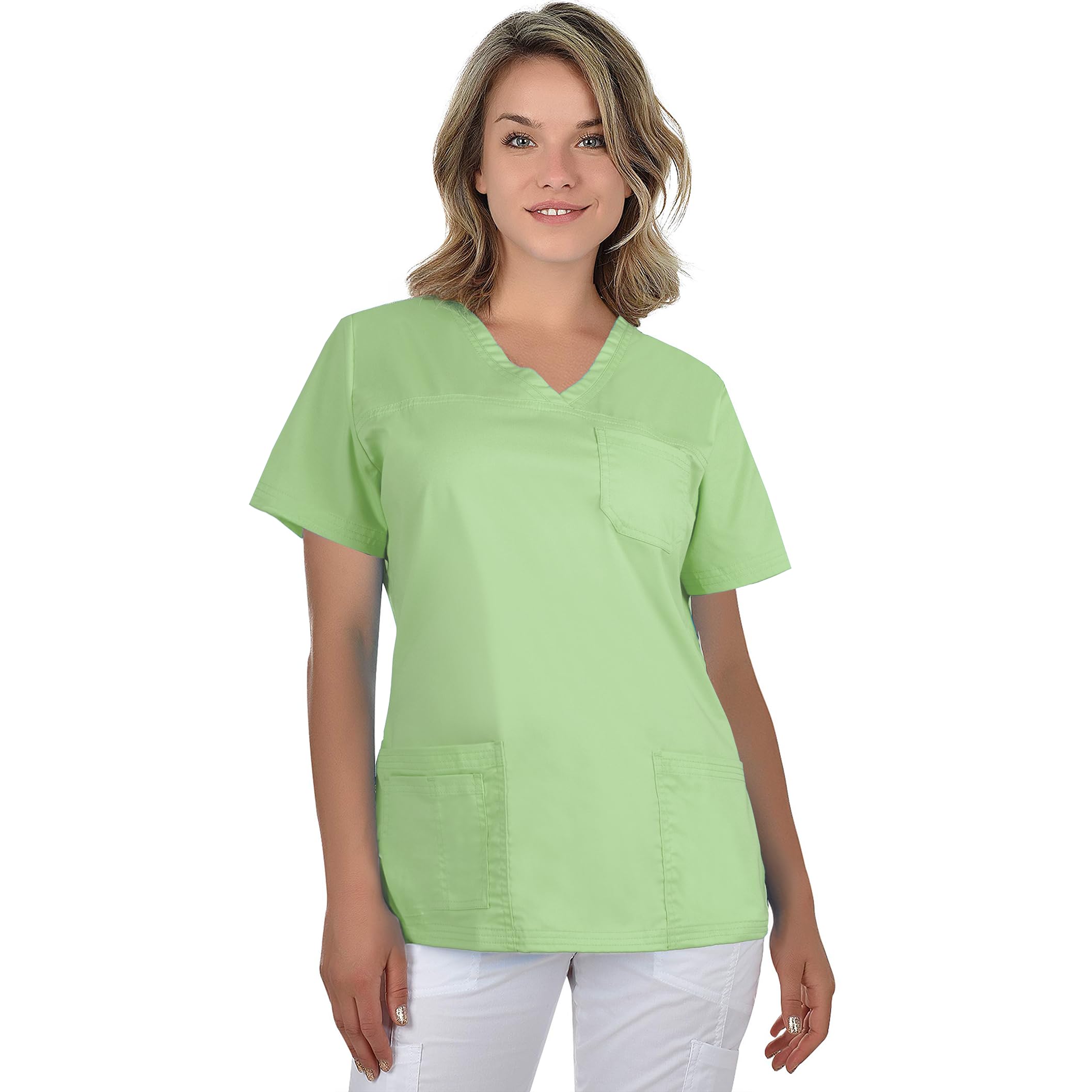 b-well-basics-andrea-blouse-m-dicale-femme-36-col-v image 8