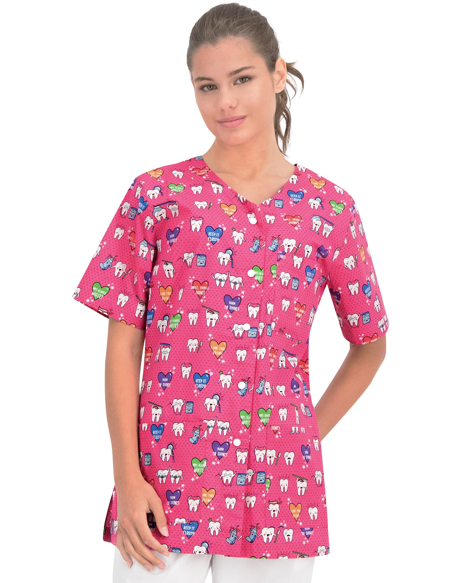 b-well-carina-blouse-m-dicale-taille-l-boutons-pression image 2