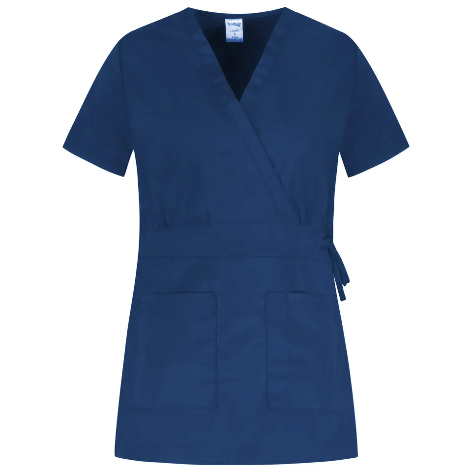 b-well-basics-laura-blouse-esth-ticienne-blanche-manches-courtes image 1