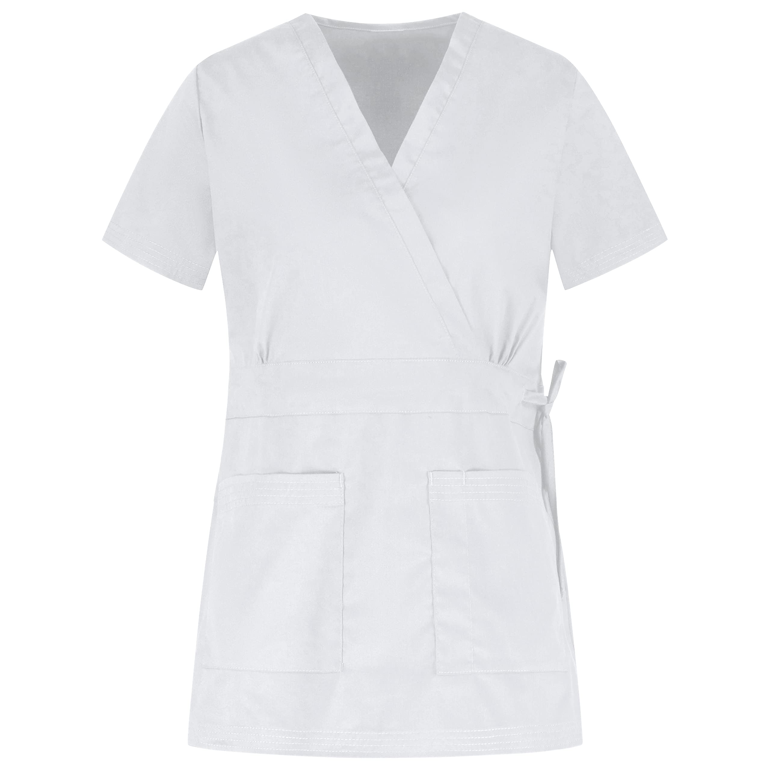 b-well-basics-laura-blouse-esth-ticienne-blanche-manches-courtes image 8