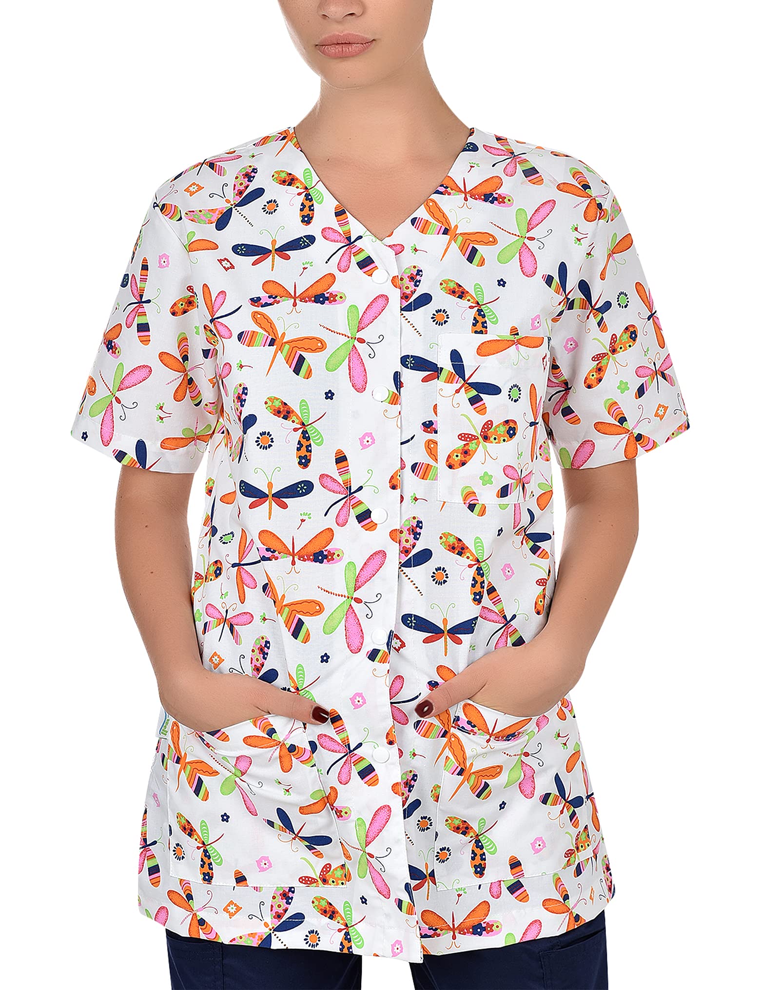 b-well-carina-blouse-m-dicale-taille-l-boutons-pression image 5