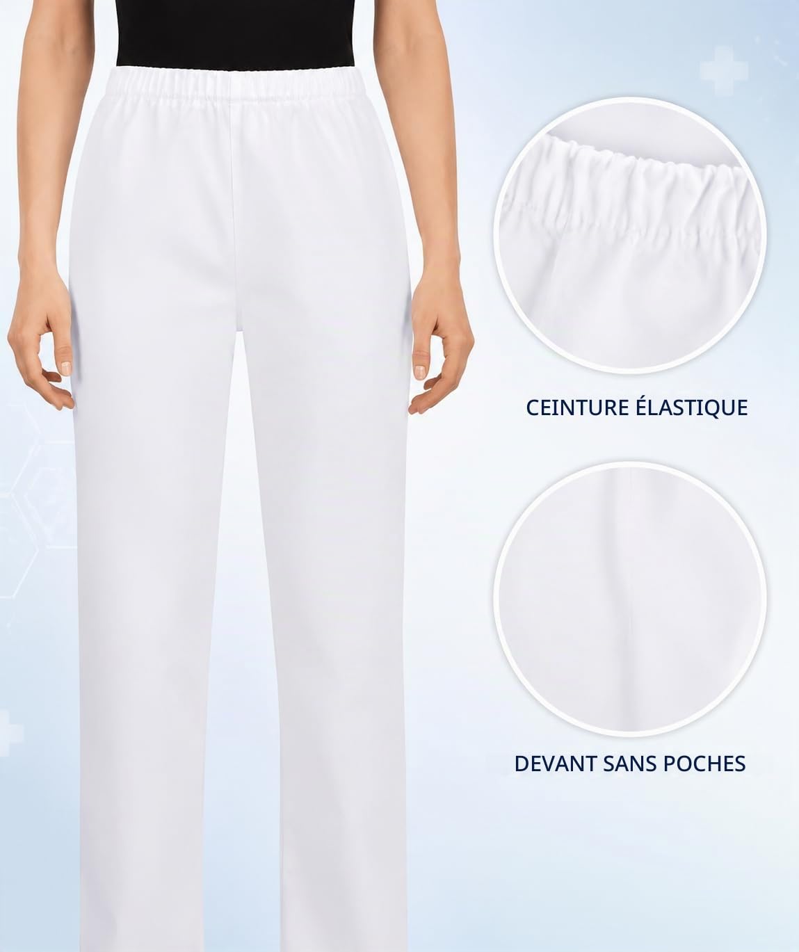 b-well-batista-pantalon-m-dical-unisexe-coton-ceinture-lastique image 3