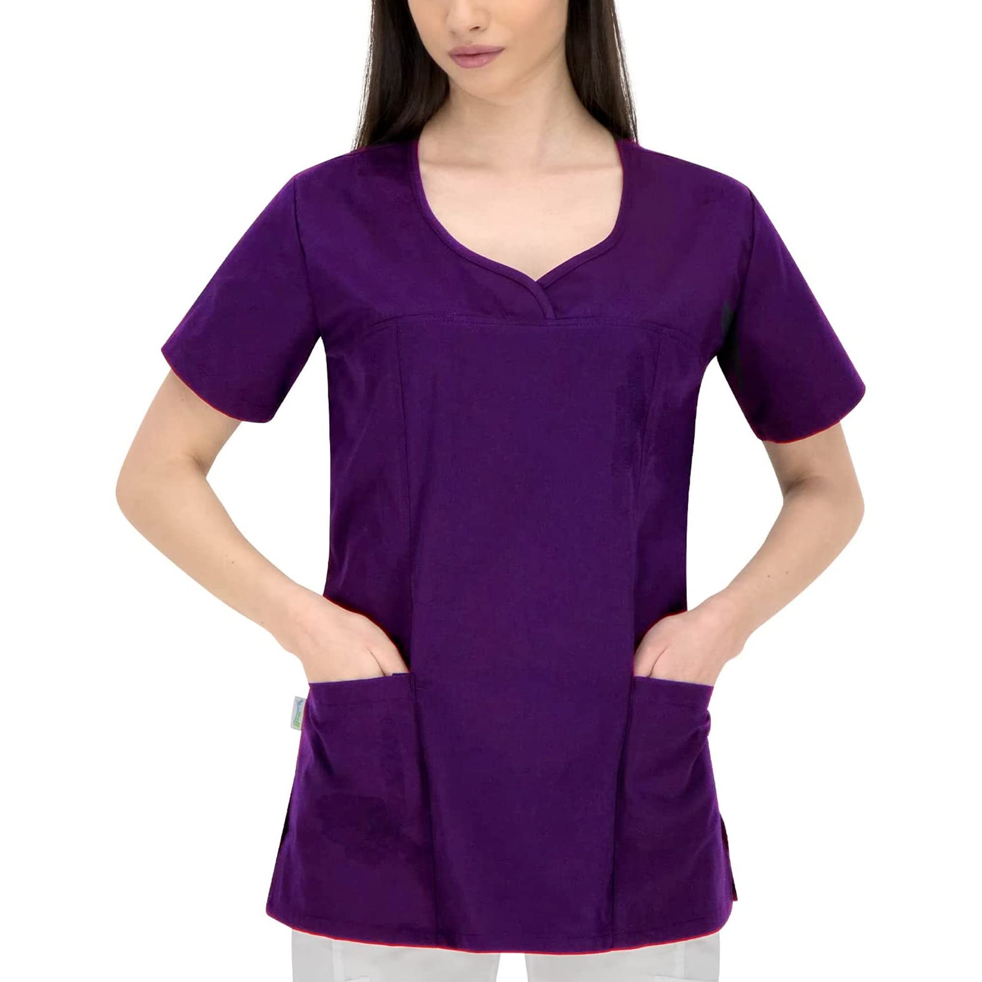 b-well-ines-blouse-m-dicale-femme-col-v-2-poches image 8