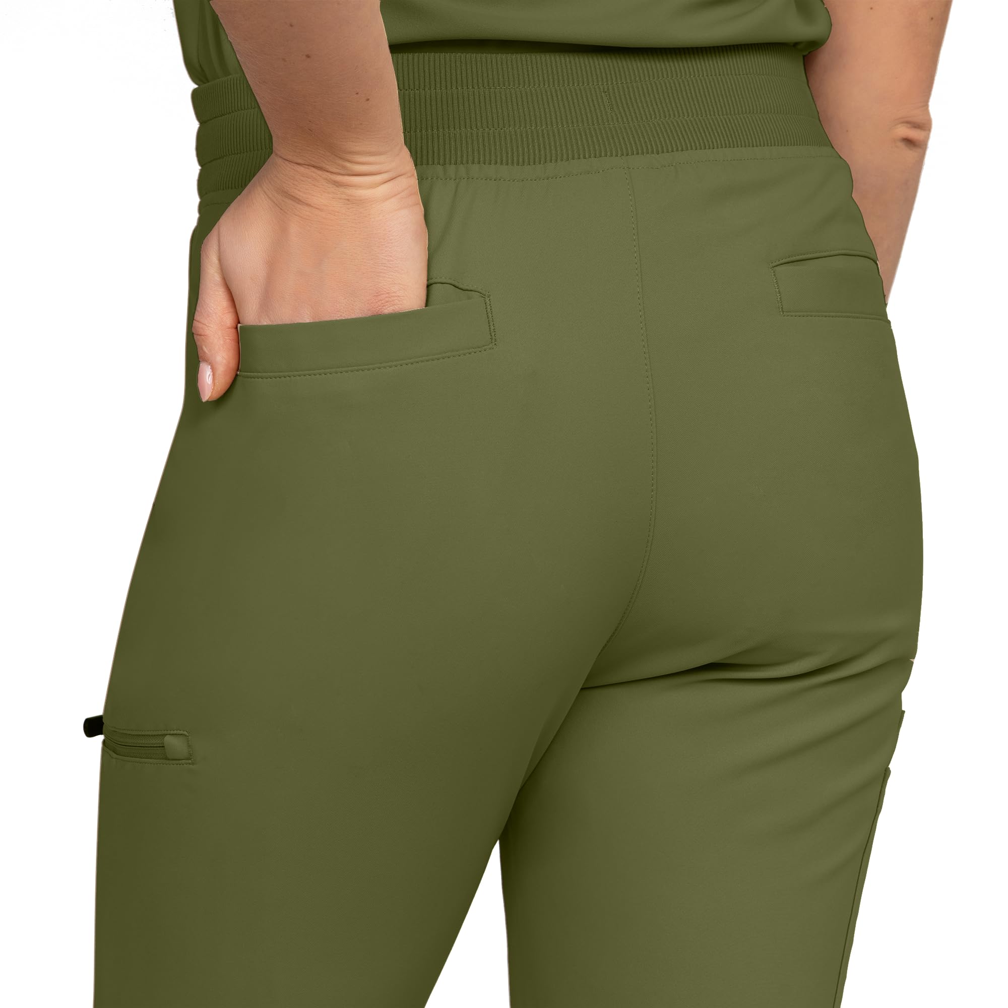 b-well-aurelia-pantalon-m-dical-jogging-aubergine-6-poches image 5
