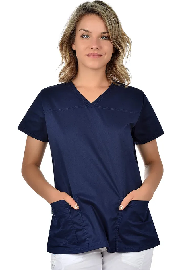 b-well-basics-andrea-blouse-m-dicale-femme-36-col-v image 1