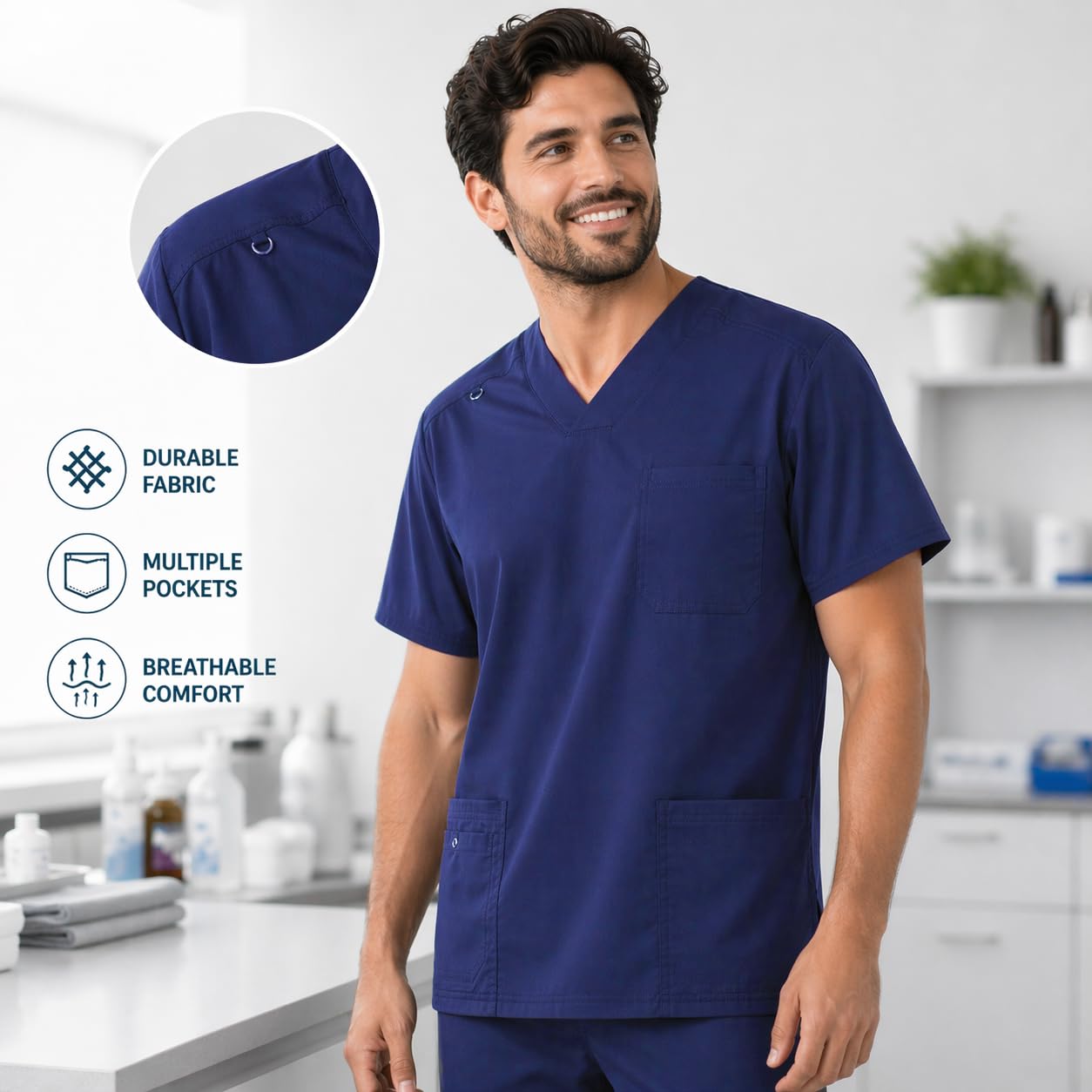b-well-flex-marco-blouse-m-dicale-homme-bleu-xxl image 3