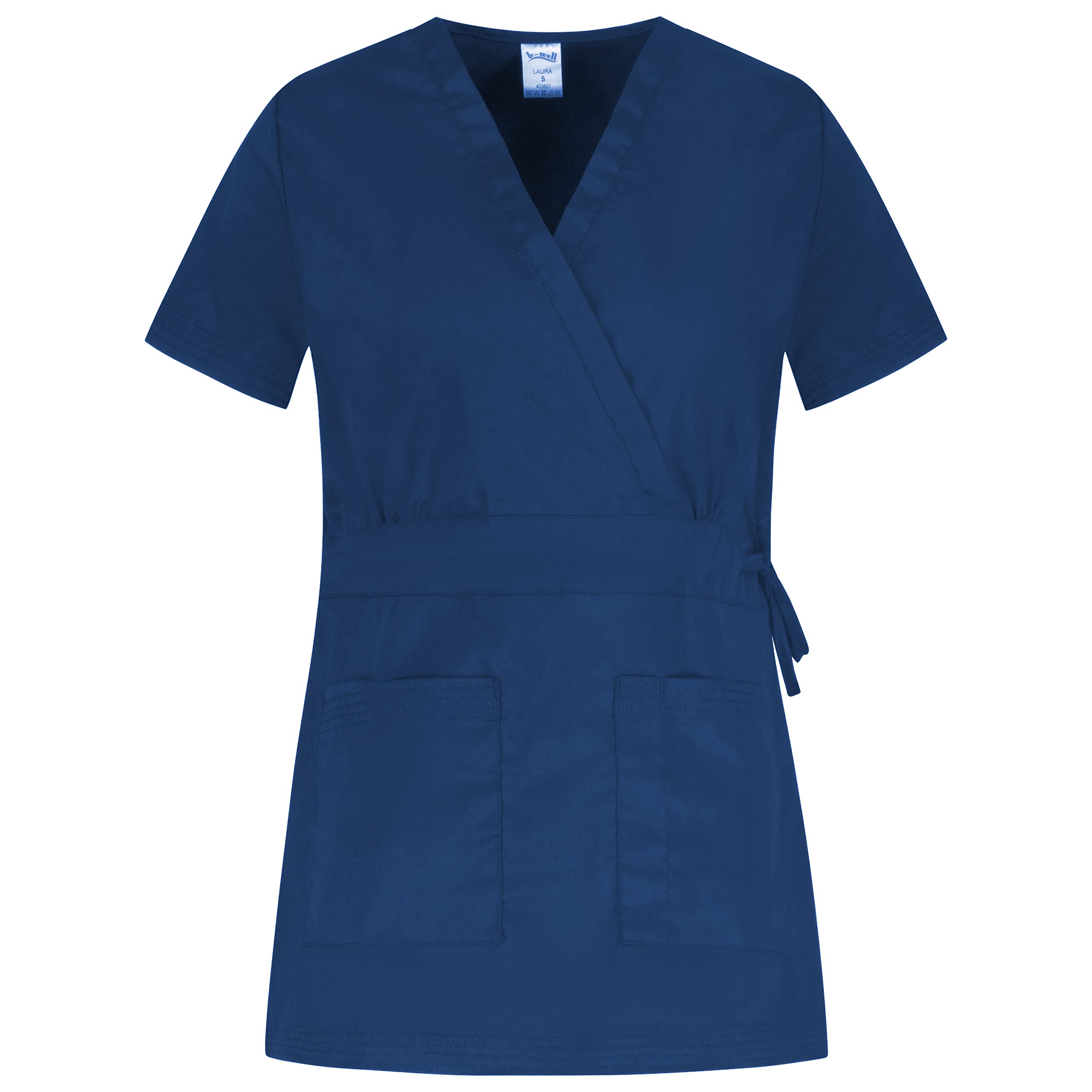 b-well-basics-laura-blouse-esth-ticienne-blanche-manches-courtes image 1