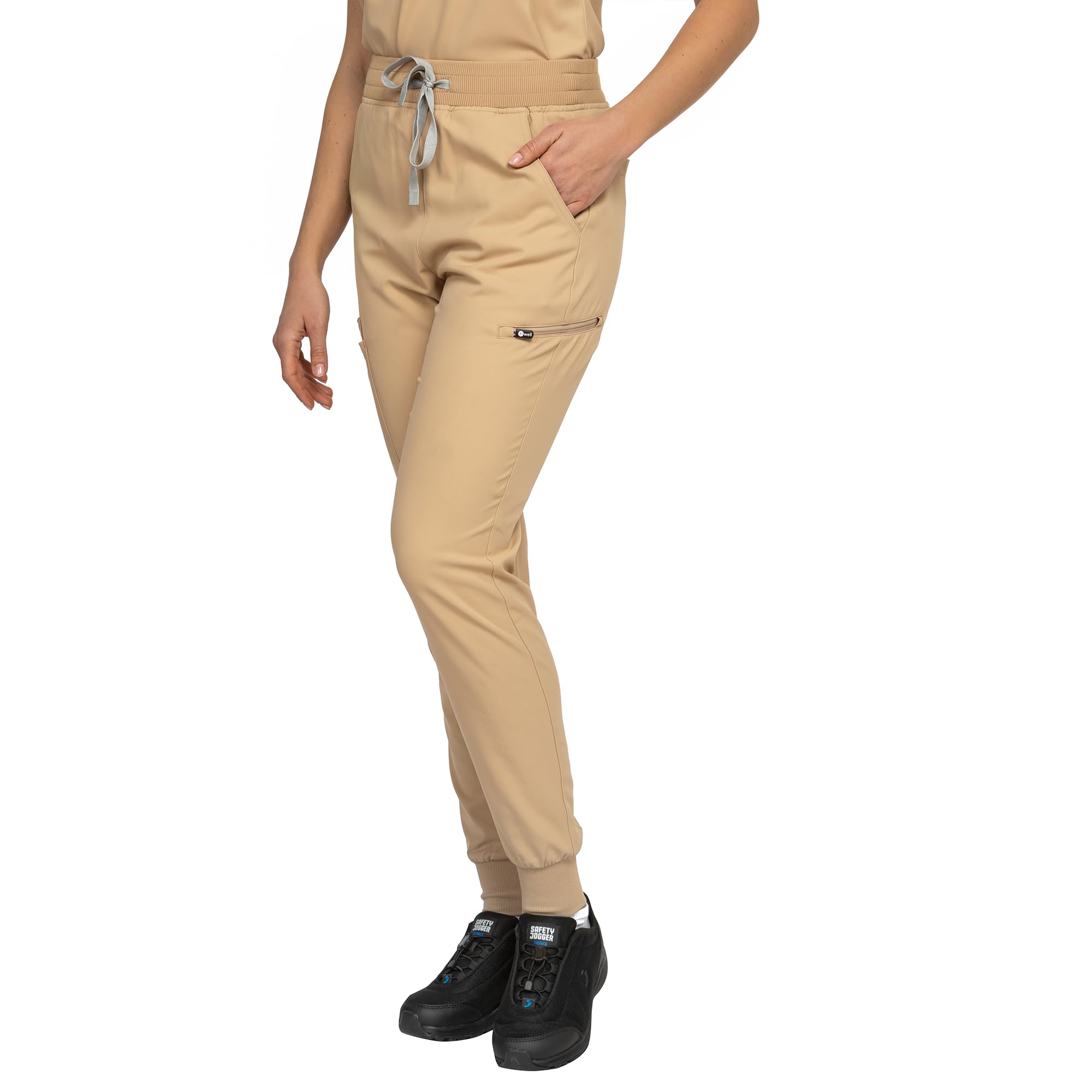 b-well-aurelia-pantalon-m-dical-jogging-aubergine-6-poches image 7