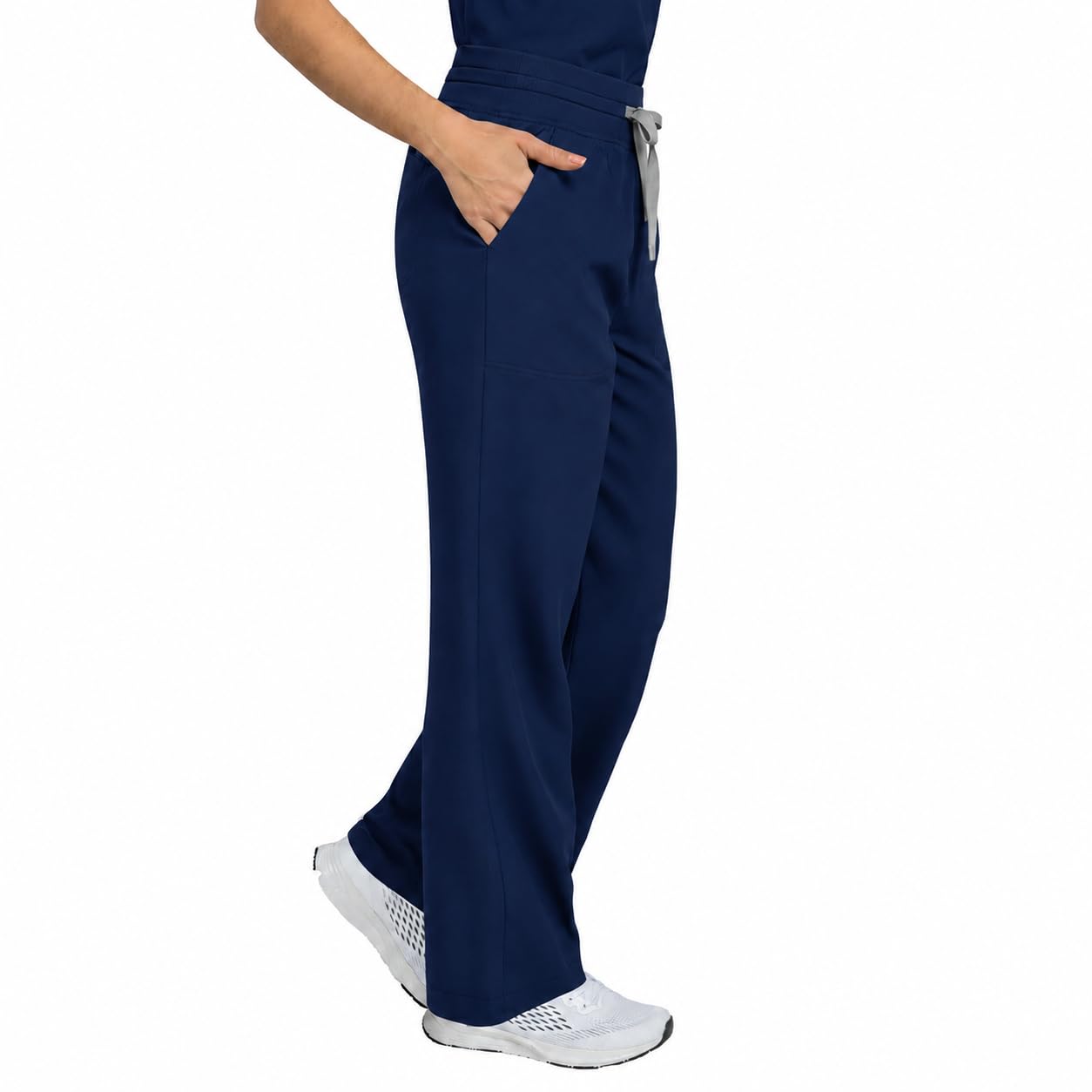b-well-aurelia-pantalon-m-dical-bleu-fonc-6-poches-l image 2
