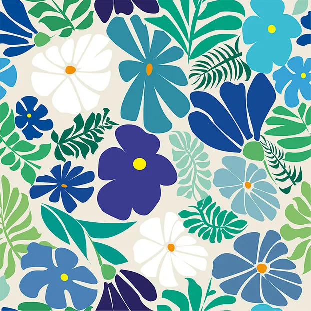 adl-decoration-oasis-bleu-rideau-imprim-coloris-bleu image 1