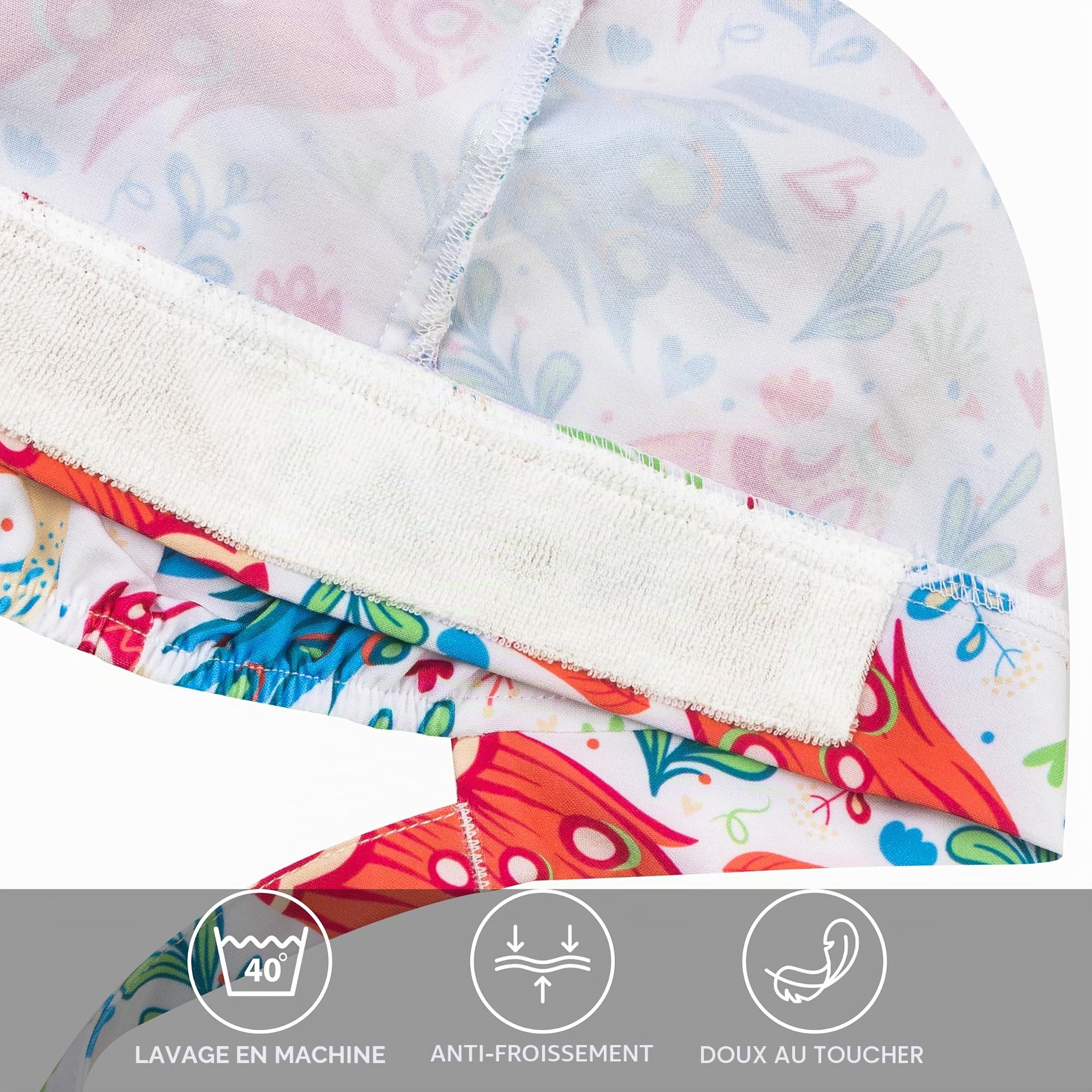 b-well-modena-calot-chirurgien-paon-color-r-utilisable-lastique image 4