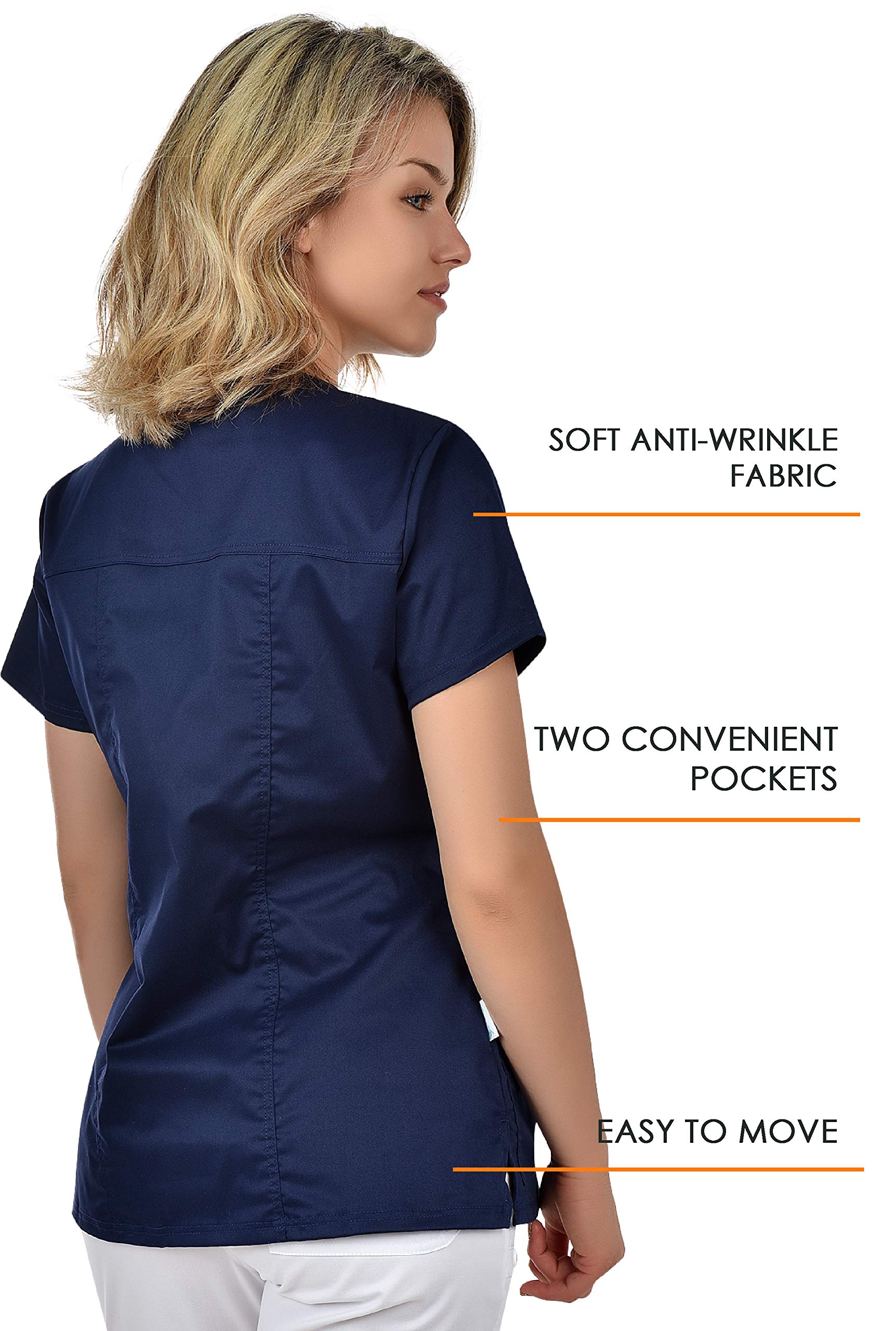 b-well-basics-andrea-blouse-m-dicale-femme-36-col-v image 2