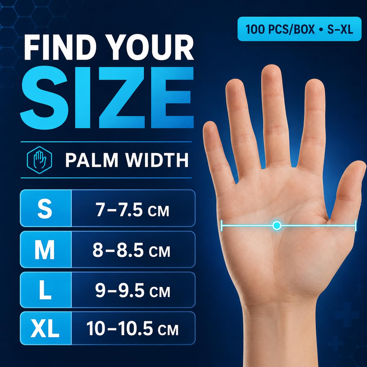 b-well-pulse-gants-nitrile-jetables-s-bo-te-100-sans-latex image 7